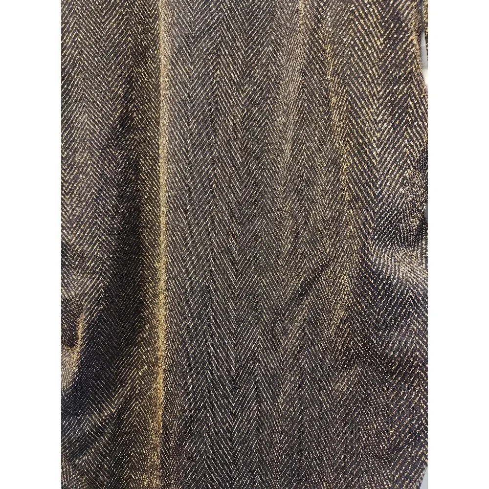 Like new Motherhood Maternity Midi Bodycon Gold Sparkle Dress - Picture 4 of 4